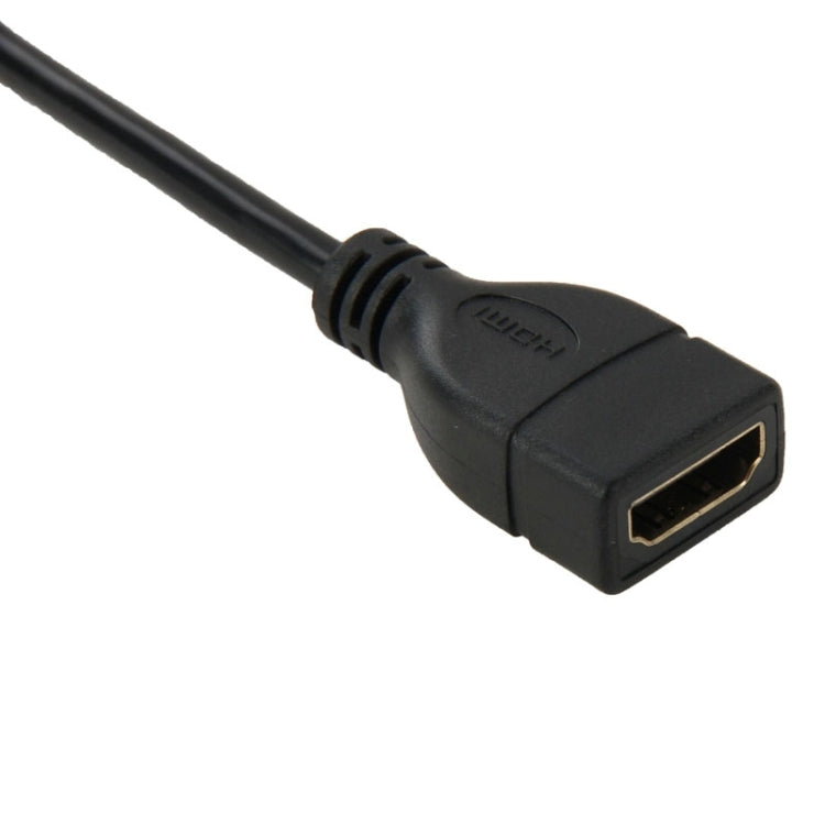 17cm Micro HDMI Male to HDMI Female Adapter Cable