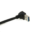 90 Degree USB 3.0 to Micro 3.0 Data Cable for Galaxy Note III / N9000, Length: 26cm