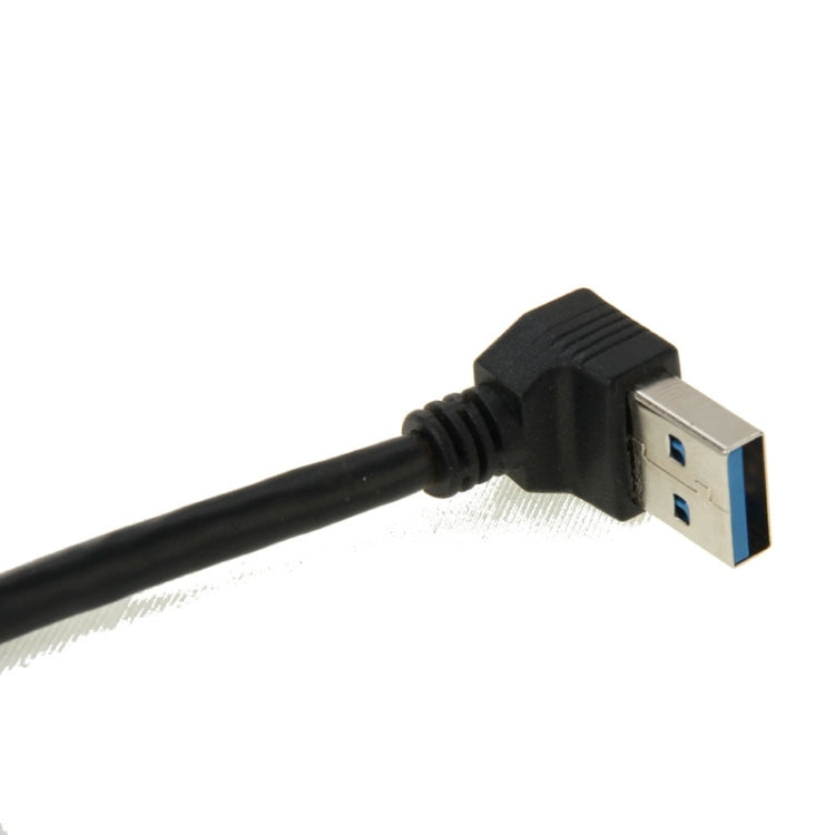 90 Degree USB 3.0 to Micro 3.0 Data Cable for Galaxy Note III / N9000, Length: 26cm