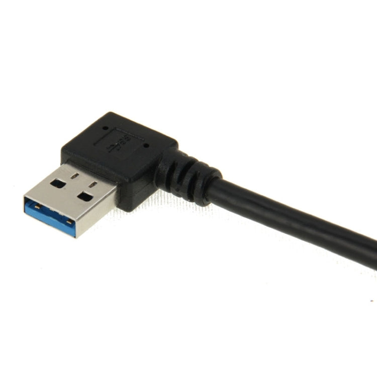 26cm 90 Degree Right Angle USB 3.0 to 90 Degree Right Angle Micro 3.0 Data Cable for Galaxy Note III / N9000