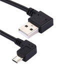 27cm 90 Degree Left Angle Micro USB to 90 Degree Left Angle USB Data / Charging Cable for Samsung Galaxy S7 & S7 Edge / LG G4 / Huawei P8 / Xiaomi Mi4 and other Smartphones