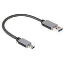 USB-C / Type-C 3.1 Male to USB 3.0 Male Cable, For Galaxy S8 & S8 + / LG G6 / Huawei P10 & P10 Plus / Xiaomi Mi6 & Max 2 and other Smartphones, Length: 15cm