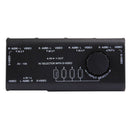 AV-109 Multi Box RCA AV Audio-Video Signal Switcher + 3 RCA Cable, 4 Group Input and 1 Group Output System(Black)