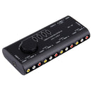 AV-109 Multi Box RCA AV Audio-Video Signal Switcher + 3 RCA Cable, 4 Group Input and 1 Group Output System(Black)