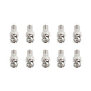 10 PCS BNC Plug to F Jack Connector, Comes in Durable Construction