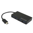 USB-C / Type-C 3.1 to 4 Ports USB 3.0 HUB Adapter, For Galaxy S8 & S8 + / LG G6 / Huawei P10 & P10 Plus / Xiaomi Mi 6 & Max 2 and other Smartphones