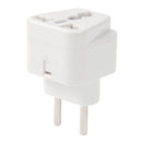20PCS EU Plug Adapter Power Socket Travel Converter(White)