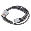 1m Woven Style 2A USB-C / Type-C 3.1 Male to USB 3.0 Male Data / Charger Cable for Samsung Galaxy S8 & S8 + / LG G6 / Huawei P10 & P10 Plus / Oneplus 5 and other Smartphones