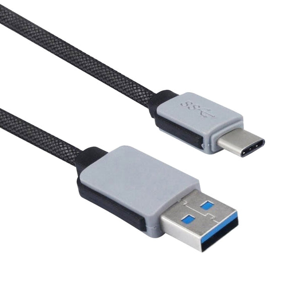 1m Woven Style 2A USB-C / Type-C 3.1 Male to USB 3.0 Male Data / Charger Cable for Samsung Galaxy S8 & S8 + / LG G6 / Huawei P10 & P10 Plus / Oneplus 5 and other Smartphones