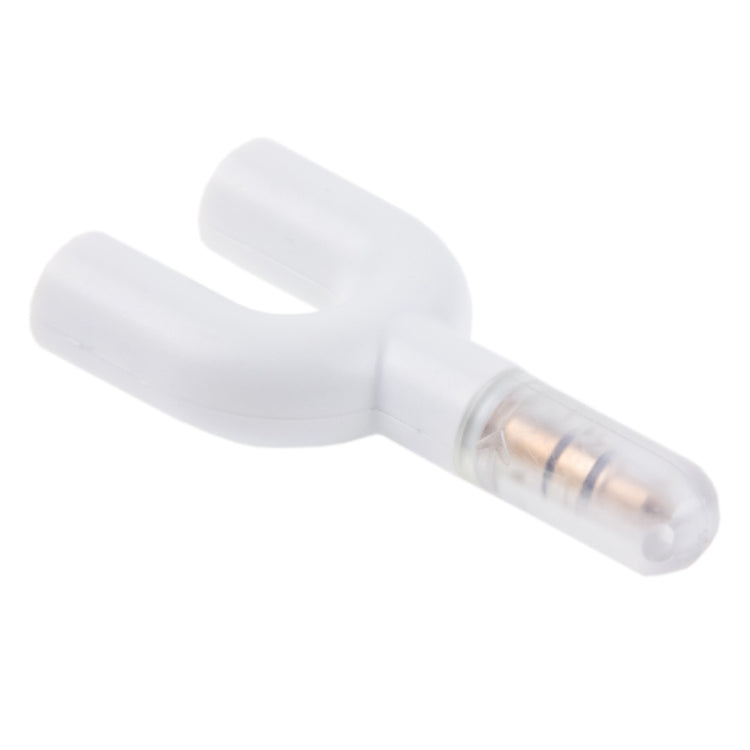 3.5mm Stereo Male to Dual 3.5mm Stereo Female Splitter Adapter(White)