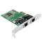 PCI-Express Dual Gigabit Ethernet Controller Card Adapter 2 Port RJ45 10/100/1000 BASE-T (IO-PCE8111-2GLAN)