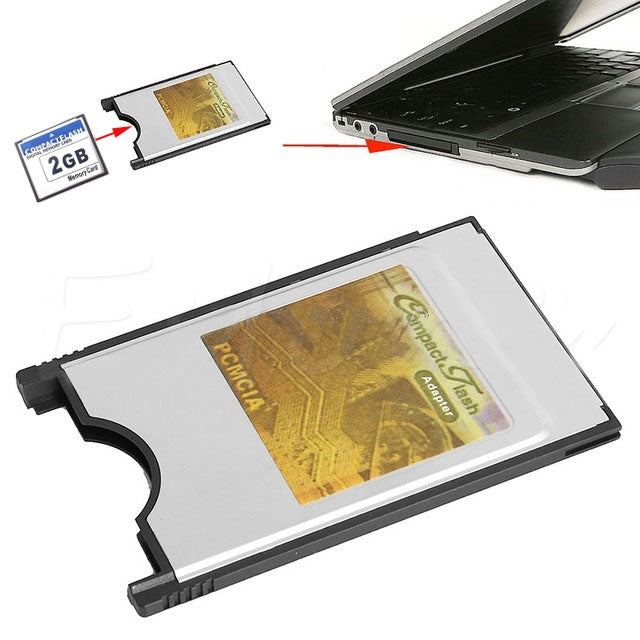 Compact Flash CF to PC Card PCMCIA Adapter Card Reader