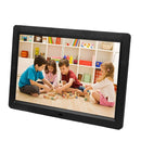 12 inch LED Display Multi-media Digital Photo Frame with Holder & Music & Movie Player, Support USB / SD / Micro SD / MMC / MS / XD Card Input(Black)