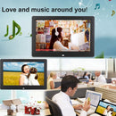 14 inch HD LED Screen Digital Photo Frame with Holder & Remote Control, Allwinner, Alarm Clock / MP3 / MP4 / Movie Player(Black)