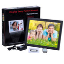 14 inch HD LED Screen Digital Photo Frame with Holder & Remote Control, Allwinner, Alarm Clock / MP3 / MP4 / Movie Player(Black)