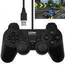Double Shock PC USB Single Gamepad(Black)