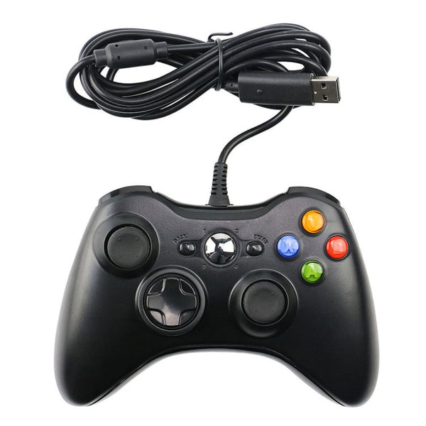 USB 2.0 Wired Controller Gamepad for XBOX360, Plug and Play, Cable Length: 2.5m(Black)