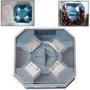 Chemical Free Automatic Detachable Cockroach Catcher Blackbeetle Trap Box Catch Them Alive(Blue Gray)