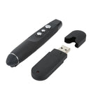 PP-1000 Multimedia Presentation Remote PowerPoint Clicker 2.4GHz RF Laser Pointer with USB Receiver(Black)
