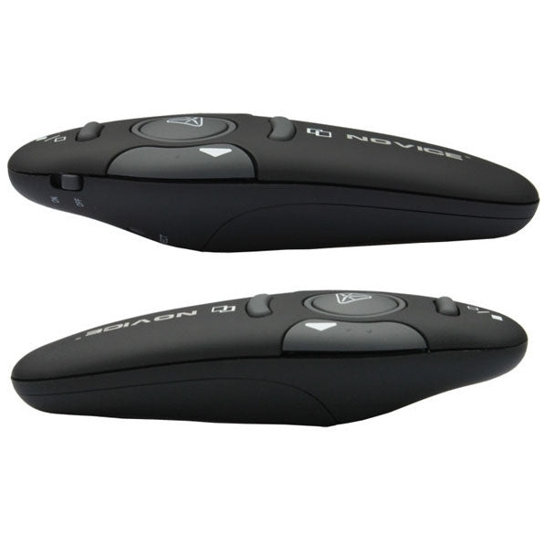 Multimedia Presenter with Laser Pointer & USB Receiver for Projector / PC / Laptop, Control Distance: 15m(Black)
