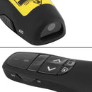 Multimedia Presenter with Laser Pointer & USB Receiver for Projector / PC / Laptop, Control Distance: 15m (R400)(Black)