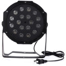 LED-B11 Plastic PAR Light DMX512 10W 18 LED RGB Stage Light, Master / Slave Control / Auto Run Mode
