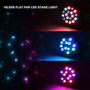 LED-B11 Plastic PAR Light DMX512 10W 18 LED RGB Stage Light, Master / Slave Control / Auto Run Mode