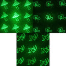4mw 532nm Green Beam Laser Stage Pen, Apple / Goldfish / Bear / Mushroom / Windmill / Dolphin etc. 6 Patterns(Black)