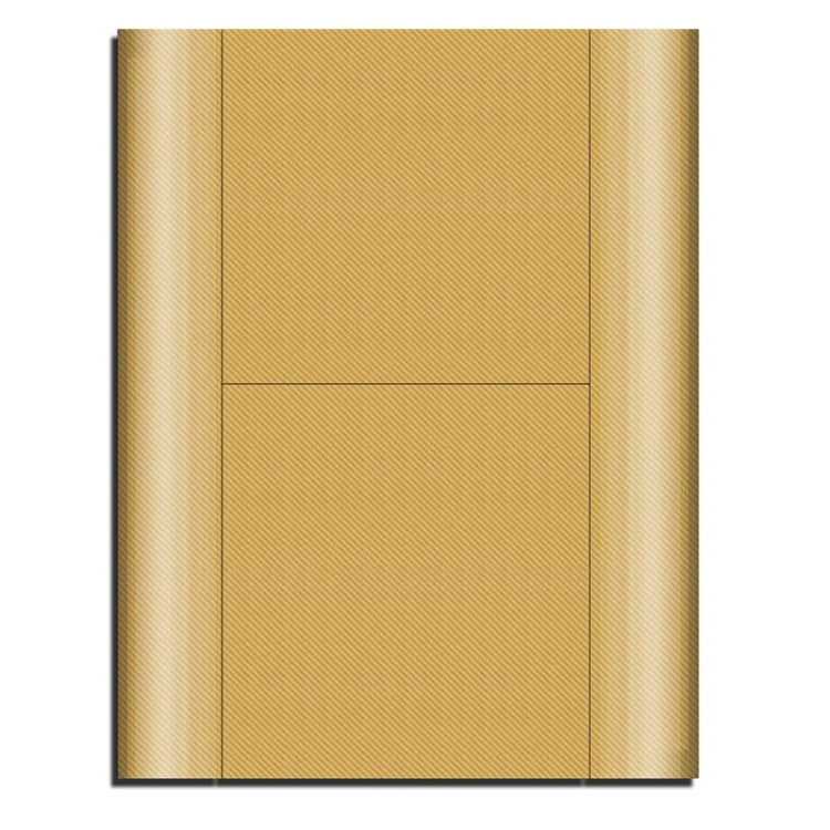 Carbon Fiber Texture Decal Stickers for PS3 Game Console(Gold)