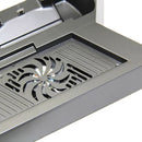 Charging Stand USB Dual Cooling Fan Controller Stand Holder Cooler for PS4 Console Cooler(Black)