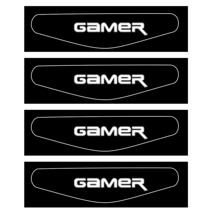 4 PCS Cool Light Bar Sticker Decal Sticker for PlayStation 4 Controller DualShock 4