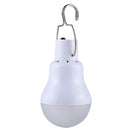 Outdoor Energy-saving Light, Portable Solar Powered LED Bulb Lamp(White)