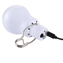 Outdoor Energy-saving Light, Portable Solar Powered LED Bulb Lamp(White)
