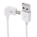 1m 90 Degree Micro USB Port USB Data Cable for Samsung Galaxy S7 & S7 Edge / LG G4 / Huawei P8 / Xiaomi Mi4 and other Smartphones (White)