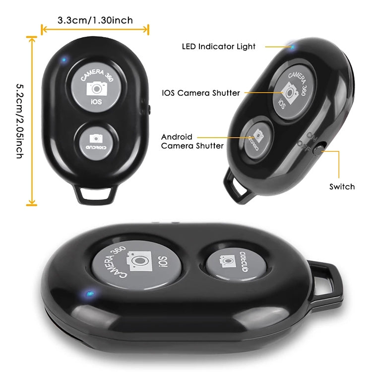 BRCMCOM Chip Universal Bluetooth 3.0 Remote Shutter Camera Control Self-timer(Green)