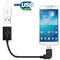 12cm 90 Degree Micro USB OTG Connection Cable for Samsung Galaxy S7 & S7 Edge / LG G4 / Huawei P8 / Xiaomi Mi4 and other Smartphones (Black)