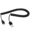 2m Micro USB Data Sync Charging Coiled Cable / Spring Cable for Samsung Galaxy S7 & S7 Edge / LG G4 / Huawei P8 / Xiaomi Mi4 and other Smartphones (Black)
