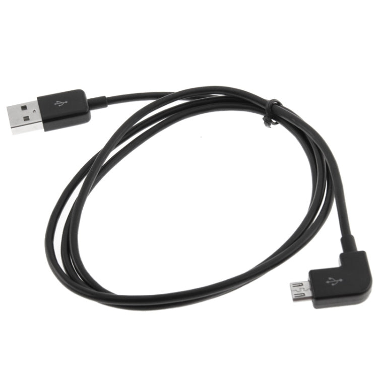 3m 90 Degree Micro USB Port USB Data Cable, For Samsung / Huawei / Xiaomi / Meizu / LG / HTC and Other Smartphones(Black)