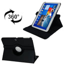 360 Degree Rotation Litchi Texture Leather Case with Holder for Galaxy Tab 3 (10.1) / P5200 / P5210, Black(Black)