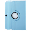360 Degree Rotation Lichi Texture Leather Case with Holder for Galaxy Tab 3 (10.1) / P5200 / P5210, Baby Blue