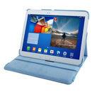 360 Degree Rotation Lichi Texture Leather Case with Holder for Galaxy Tab 3 (10.1) / P5200 / P5210, Baby Blue