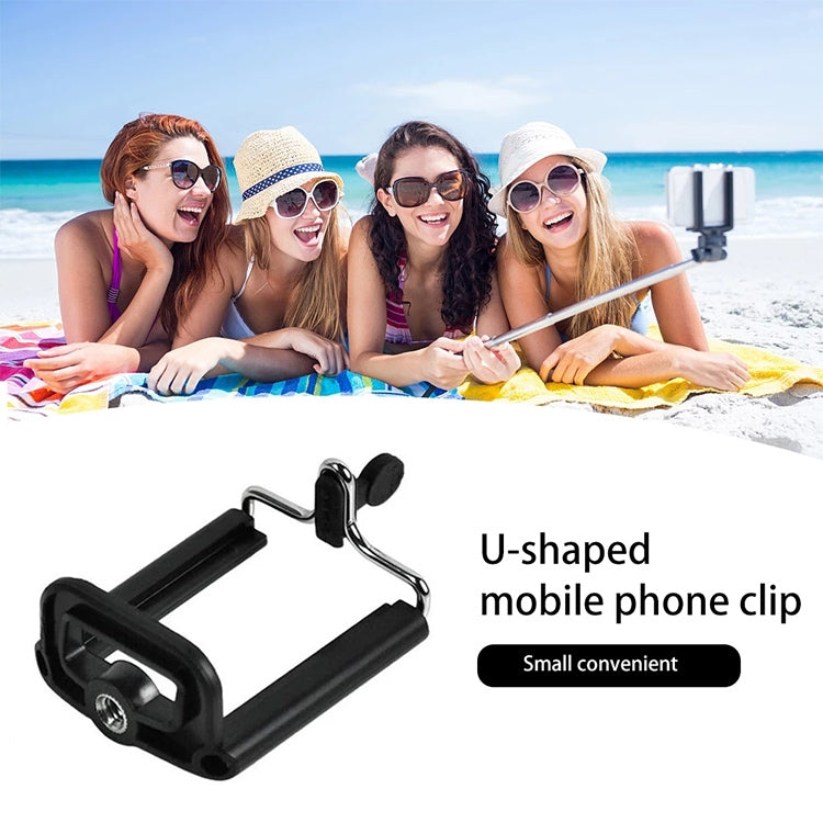 Retractable Handheld Monopod Selfie Phone Holder(Black)