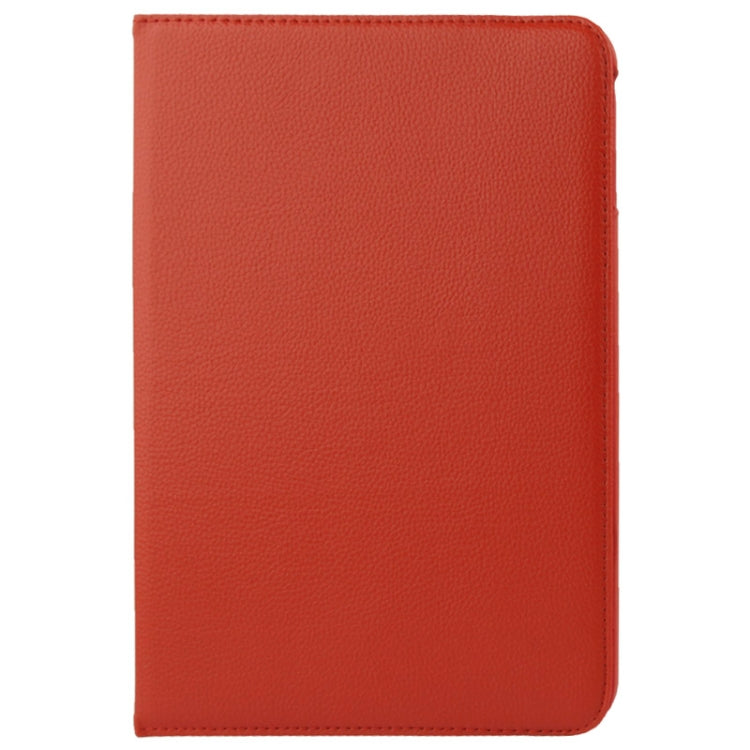360 Degree Rotatable Litchi Texture Leather Case with 2-angle Viewing Holder for Samsung Galaxy Tab 4 10.1 / SM-T530 / T531 / T535(Red)