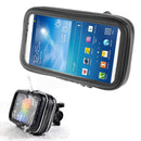 Bicycle Handlebar Mount Holder Waterproof / Sand-proof / Snow-proof / Dirt-proof Zipper Touch Bag, Suitable for Galaxy Note III / N9000 & Mega 6.3 / i9200(Black)