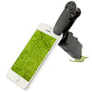 60-100X Zoom Mobile Phone Microscope with Universal Smile Clip(Black)