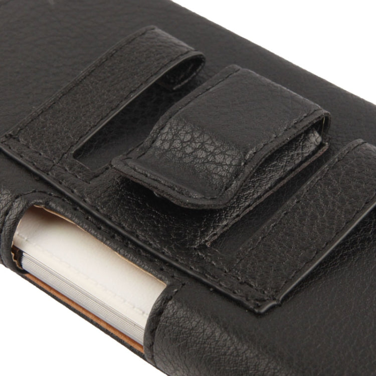 Litchi Texture Wallet Style Leather Case with Belt Clip for Galaxy Note III / N9000 / N7100(Black)