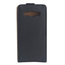 Vertical Flip Leather Case for Galaxy A7 / A700F(Black)