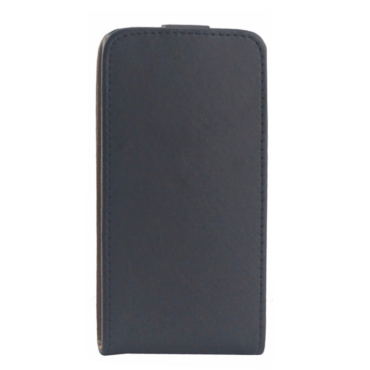Vertical Flip Leather Case for Galaxy A7 / A700F(Black)