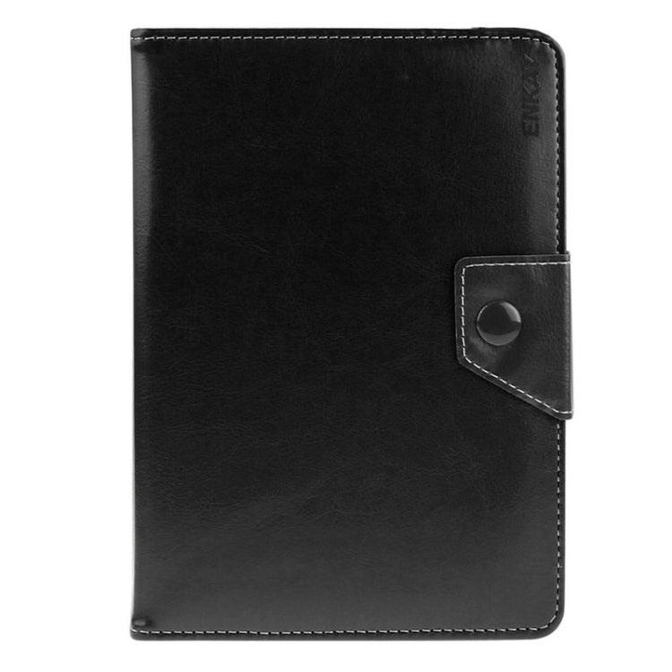 Universal Crazy Horse Texture Horizontal Flip Leather Case with Holder for 7 inch Tablet PC(Black)