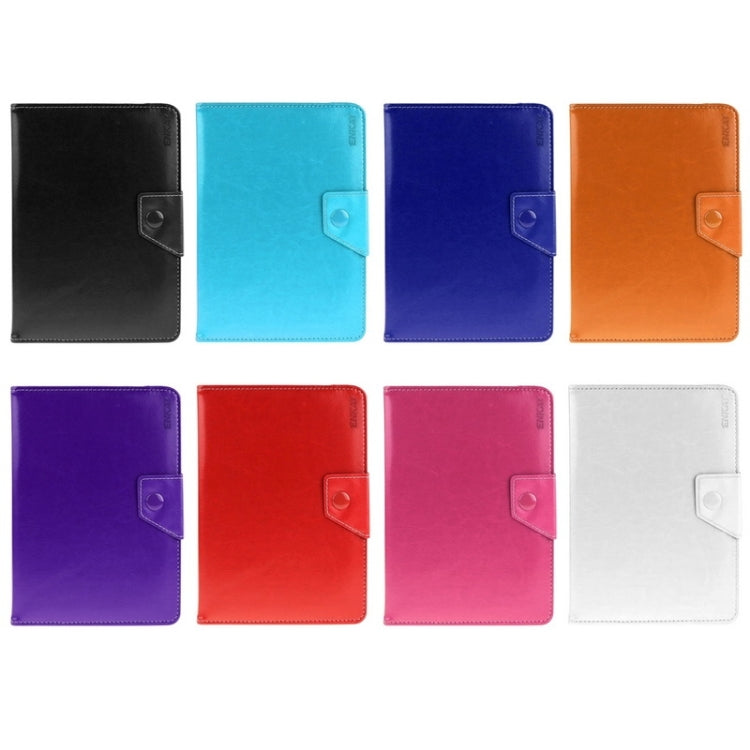 Universal Crazy Horse Texture Horizontal Flip Leather Case with Holder for 7 inch Tablet PC(Black)